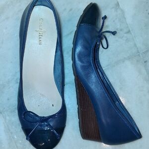 Cole Haan Women's Navy Wedge Nike AIR TALI LACE WEDGE 9.5 B